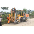 Intelligent highway guardrail drilling pile driver